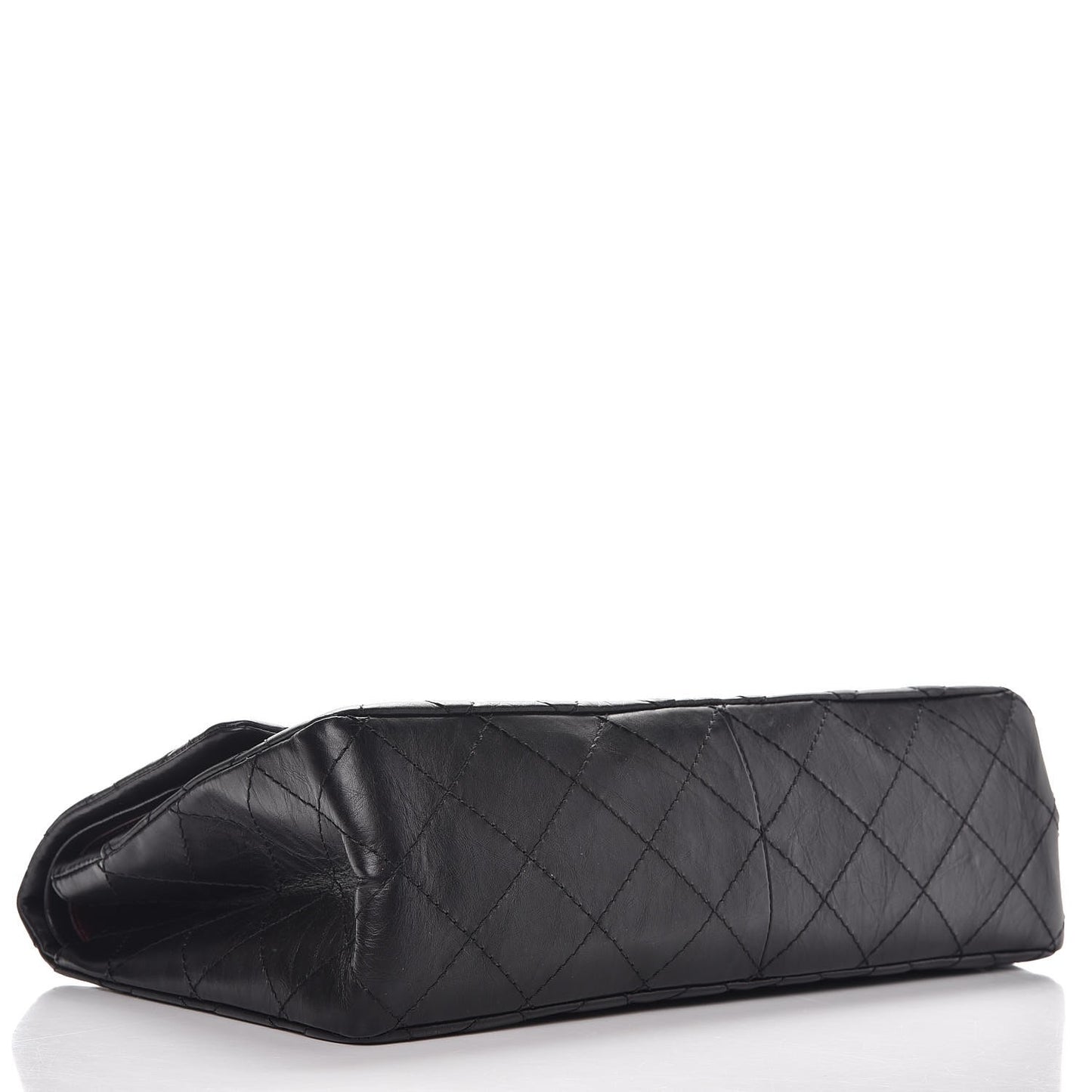 Aged Calfskin Quilted 2.55 Reissue 227 Flap Black