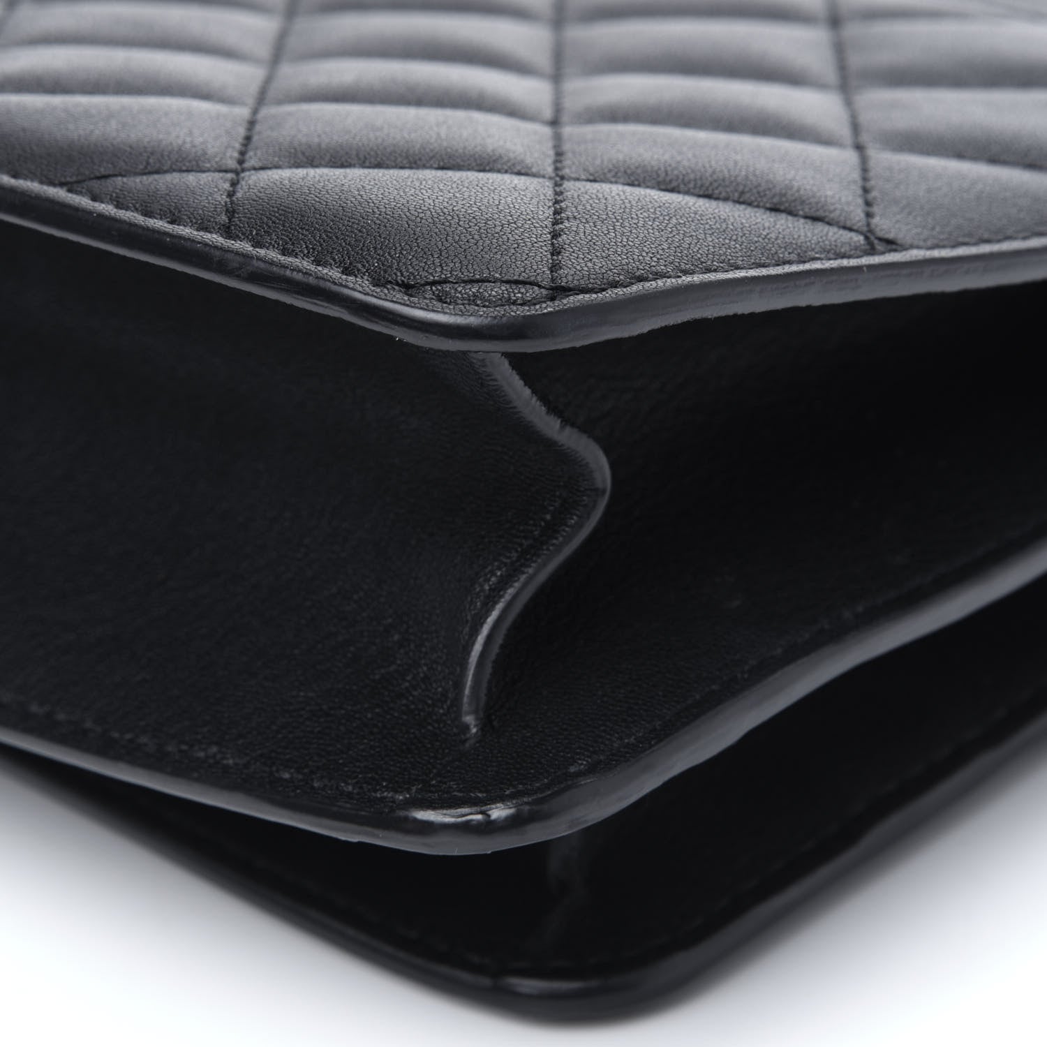 Chanel Goatskin Quilted Large CC Box Flap Black 16 of 21
