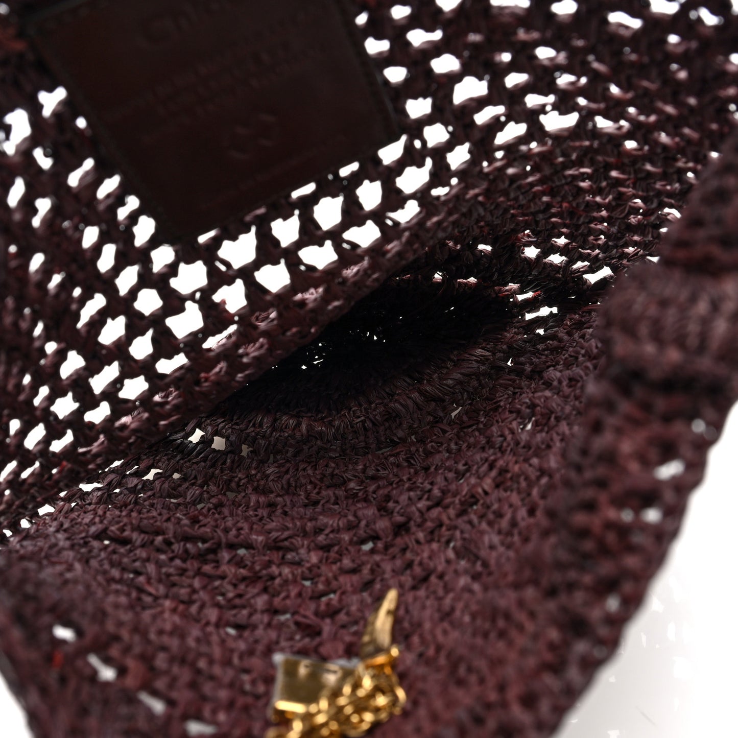 Raffia Small Summer Banana Tote Kohl Brown