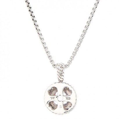 David Yurman Sterling Silver Lavender Amethyst Diamond 8mm Petite Cerise Pendant Necklace 6 of 6