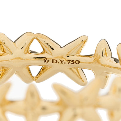 David Yurman 18K Yellow Gold Diamond Starburst Constellation Ring 54 7 4 of 4