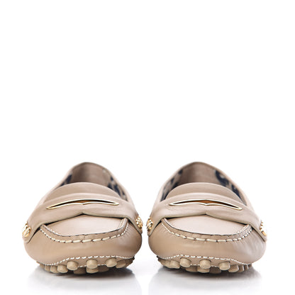 Louis Vuitton Calfskin Loafers 35 Beige 2 of 9