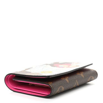 Louis Vuitton Monogram 2022 Christmas Animation Seoul Victorine Wallet Fuchsia 4 of 6