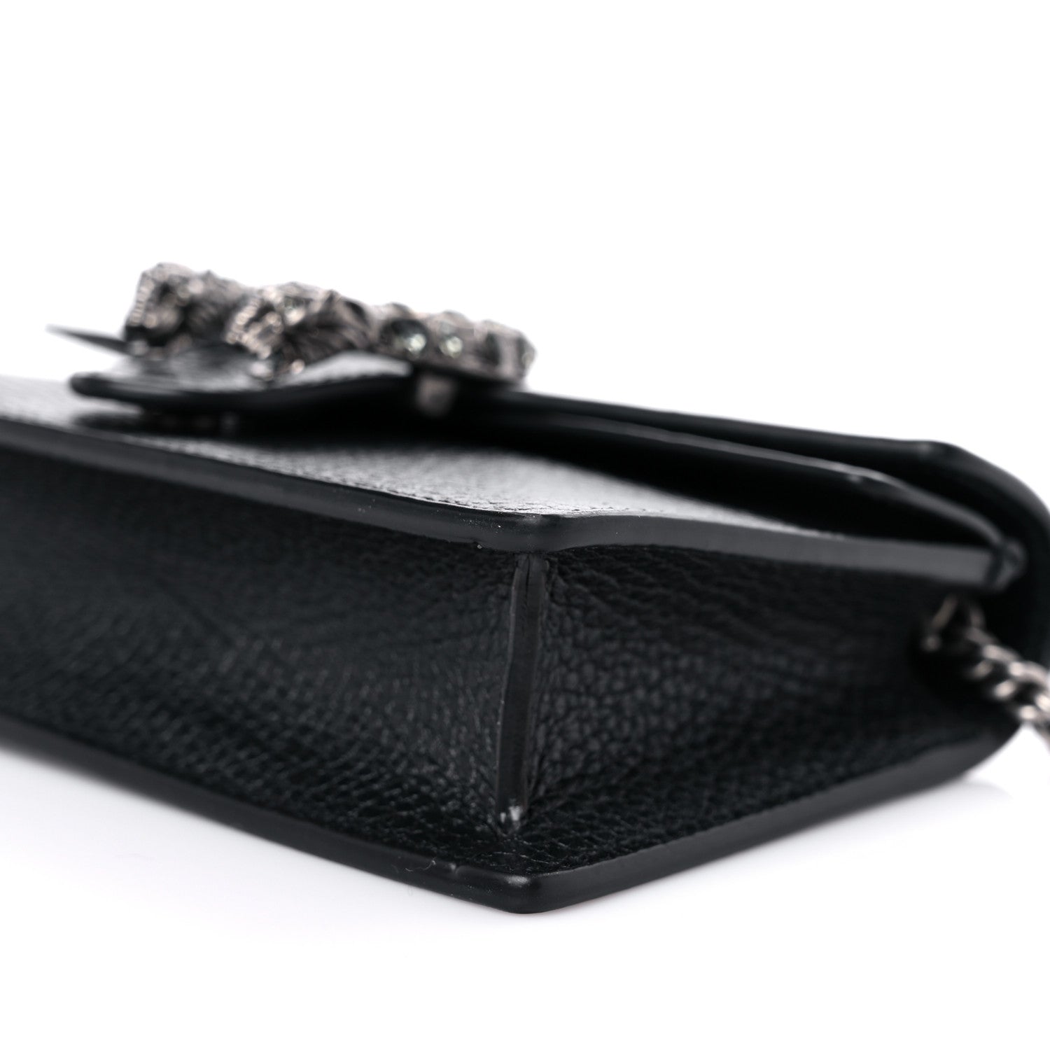 Gucci Calfskin Super Mini Dionysus Shoulder Bag Black 9 of 10