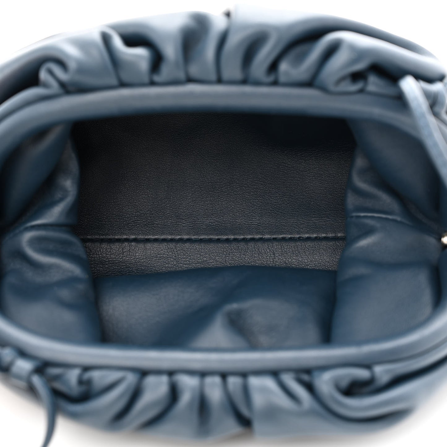 Butter Calfskin The Mini Pouch Deep Blue