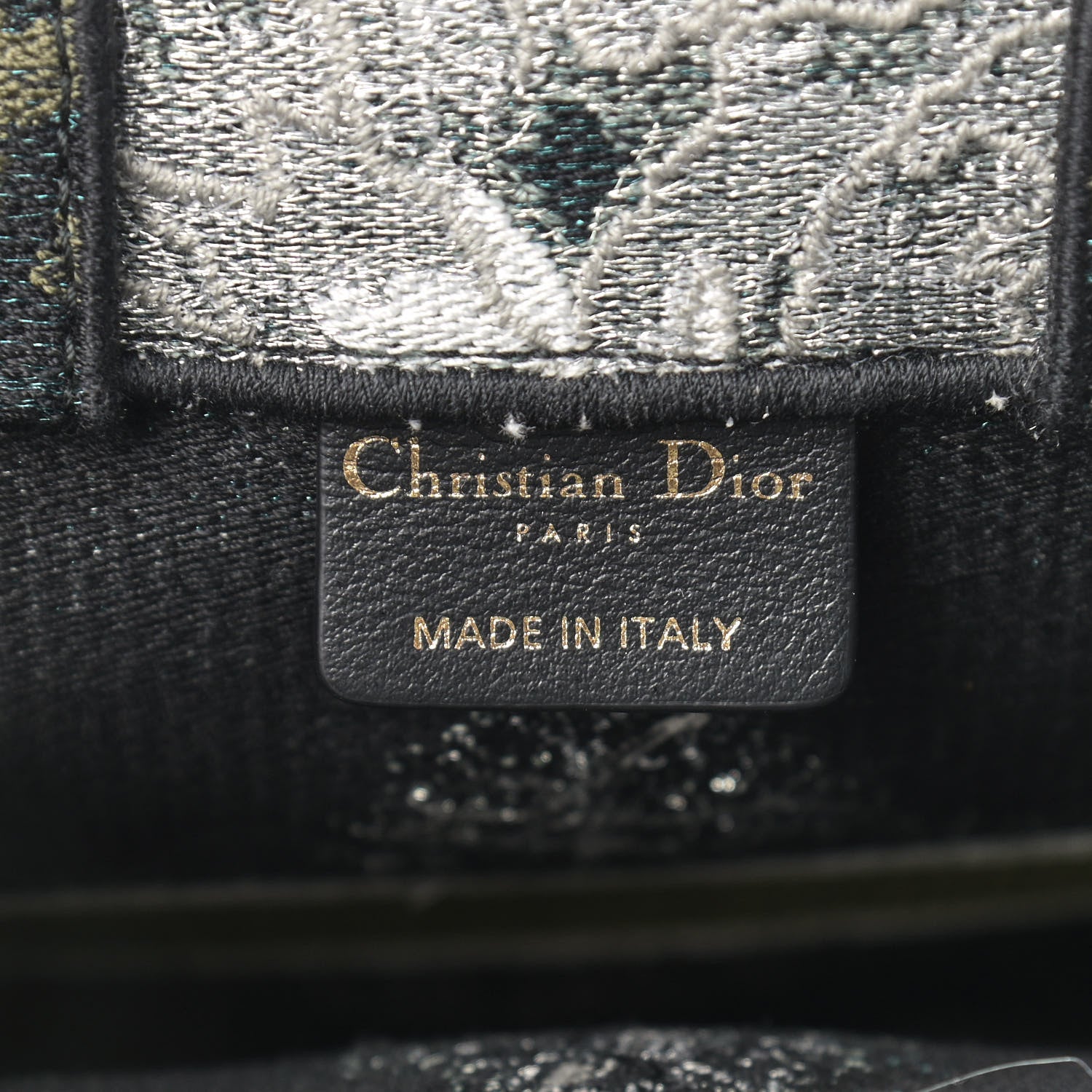 Christian Dior Canvas Tie And Dior Vertical Book Tote Green Multicolor 8 of 11