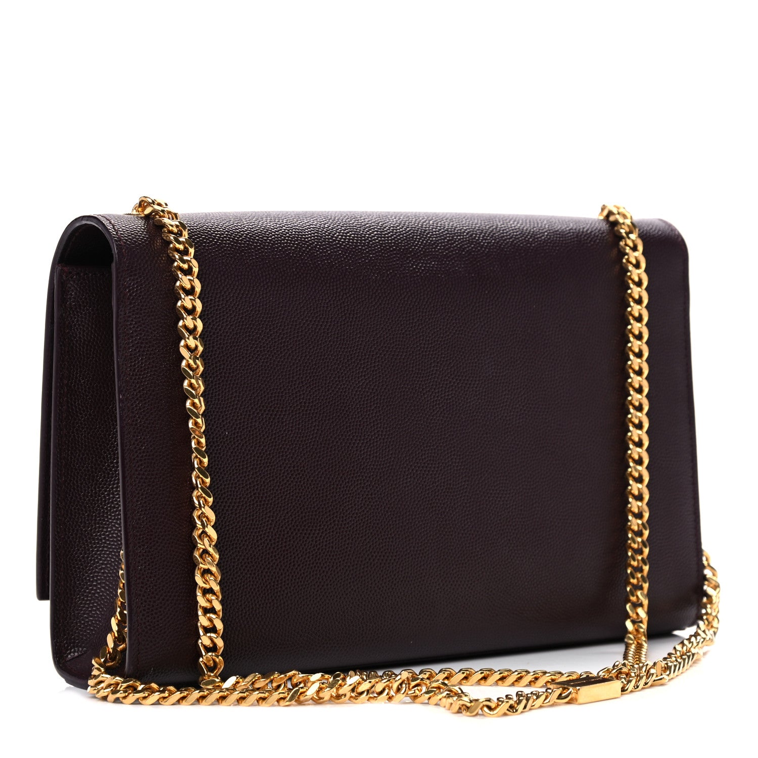 Saint Laurent Grain De Poudre Medium Classic Monogram Kate Satchel Amaranto 3 of 9