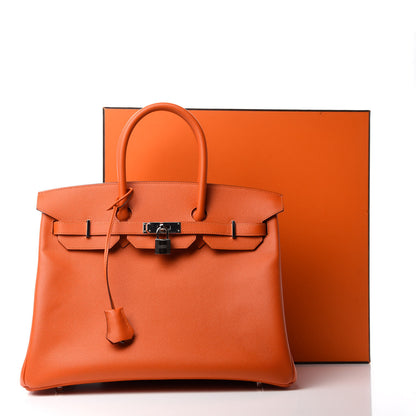 Hermes Epsom Birkin 35 Orange 11 of 11