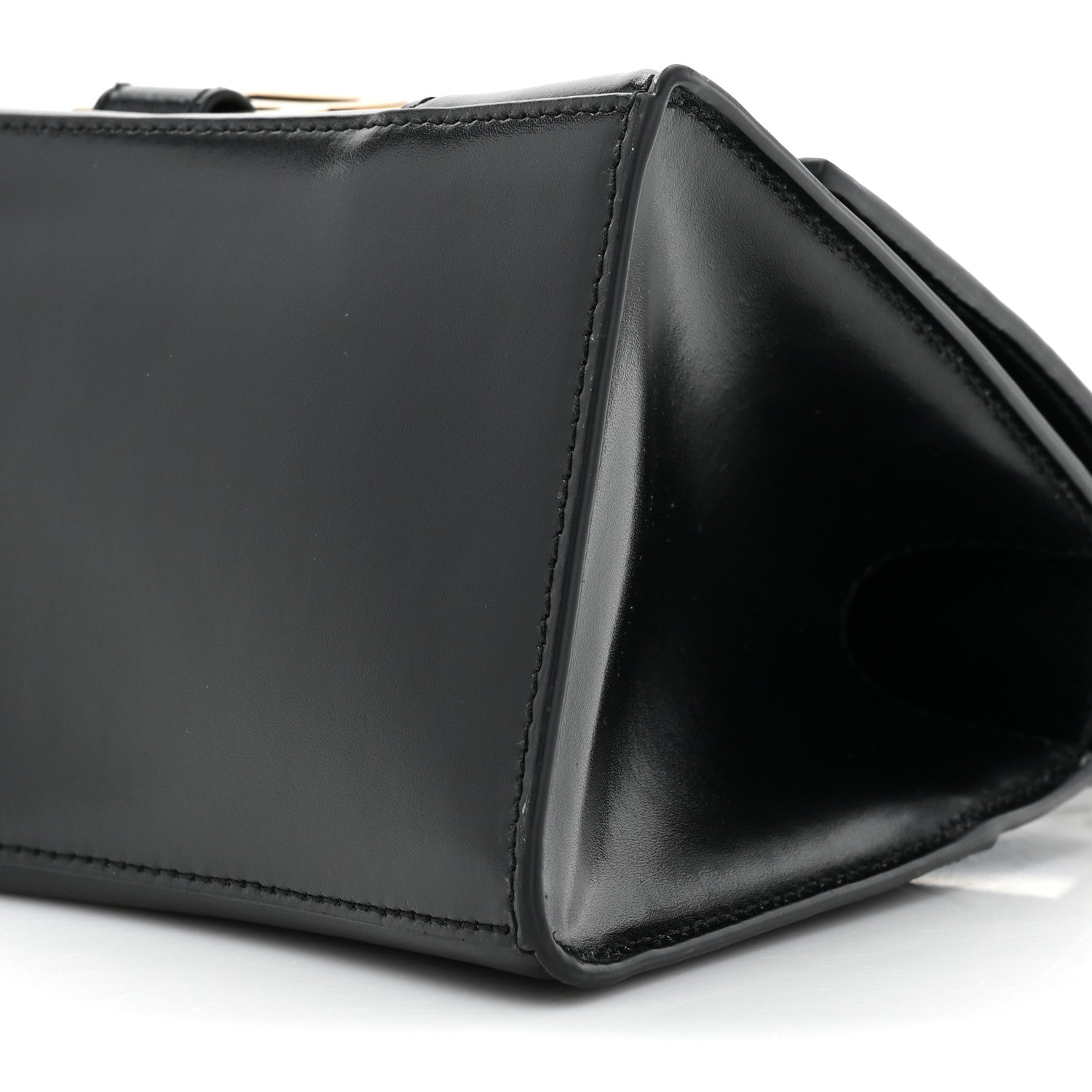 Balenciaga Shiny Box Calfskin Small Hourglass Top Handle Bag Black 10 of 15