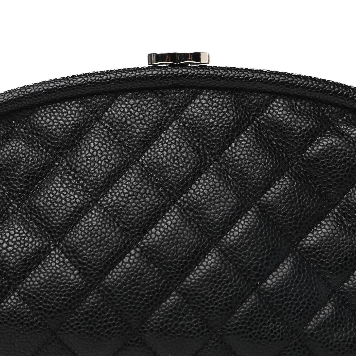 Caviar Quilted Timeless Clutch Black