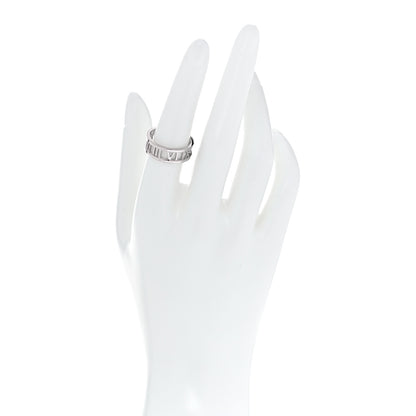 Tiffany 18K White Gold Atlas Open Ring 55 7.25 2 of 4