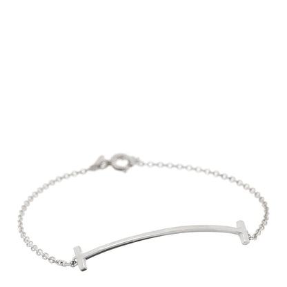 Tiffany Sterling Silver T Smile Bracelet 1 of 3
