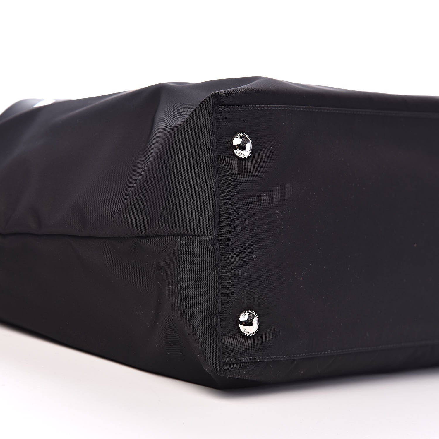Prada Tessuto Nylon Saffiano Tote Black 9 of 11