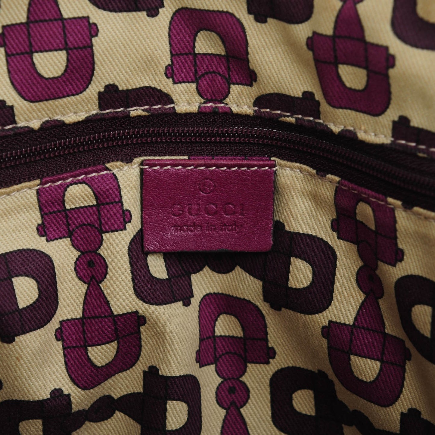Guccissima Medium Abbey Tote Purple