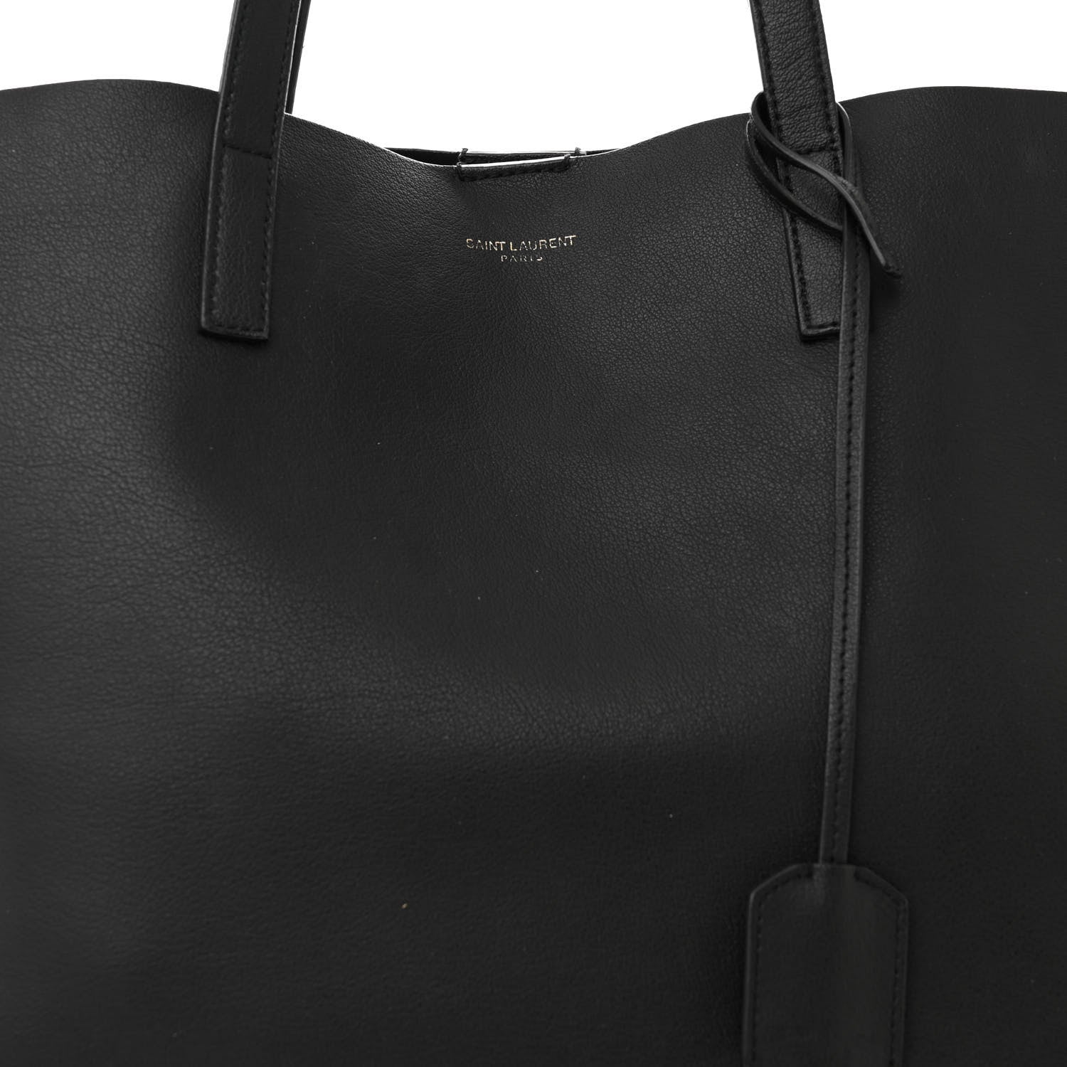 Saint Laurent Calfskin Large Shopping Tote Black 8 of 13