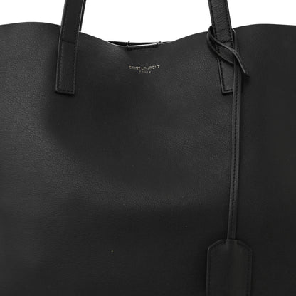 Saint Laurent Calfskin Large Shopping Tote Black 8 of 13