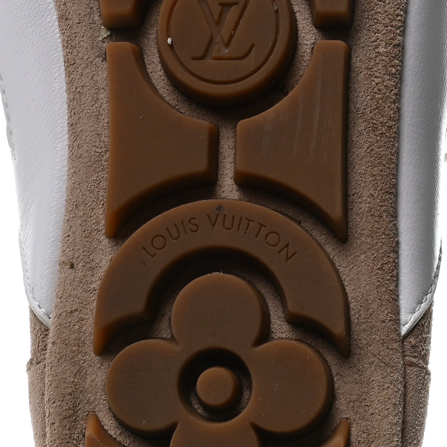 Louis Vuitton Suede Calfskin LV Sneakerina 37.5 Hazelnut Brown 7 of 8