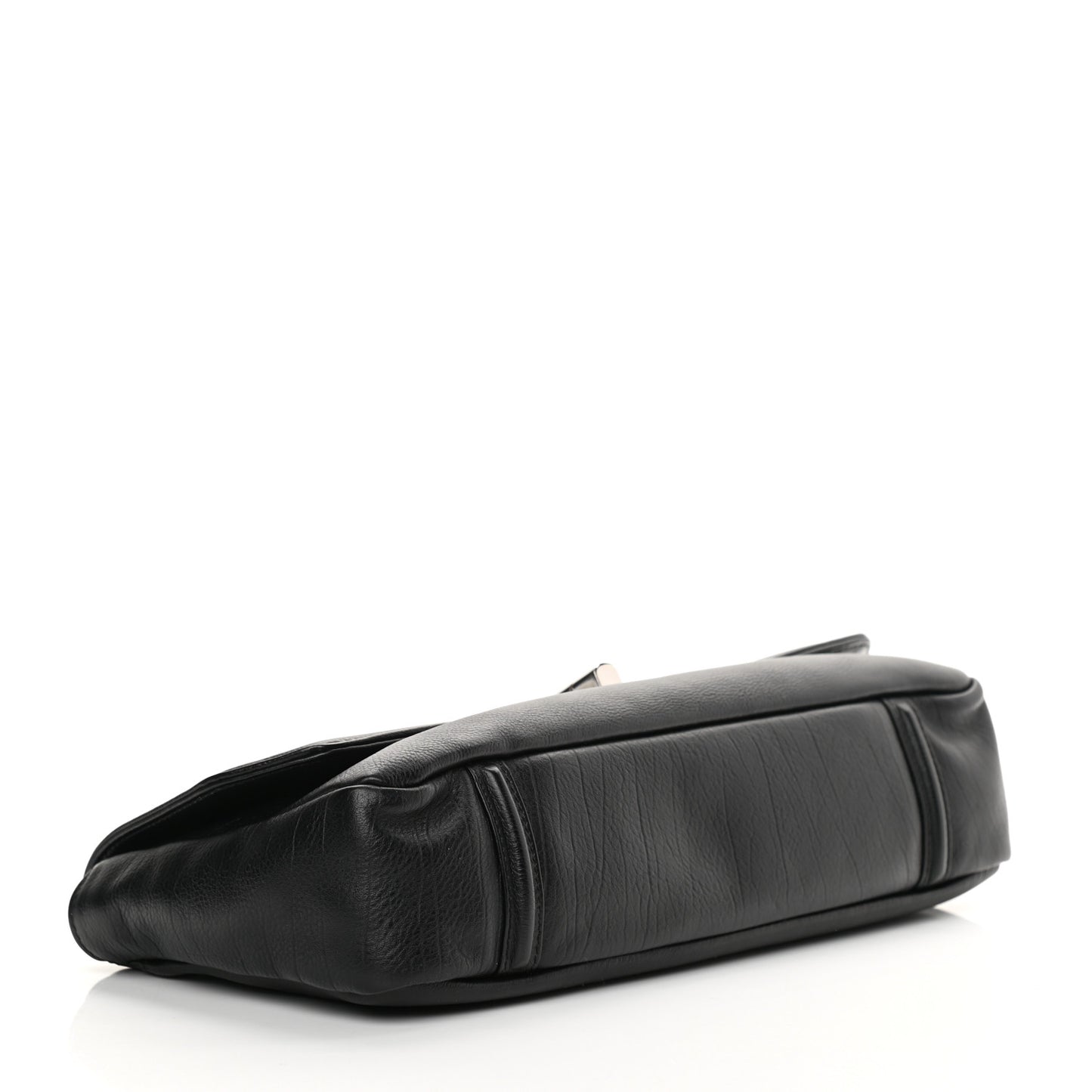 Grained Calfskin Mademoiselle Lock Bijoux Chain Flap Black