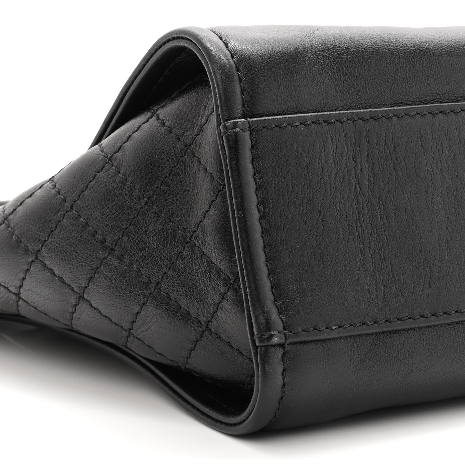Chanel Aged Calfskin Small Charms Deauville Tote Black 8 of 9