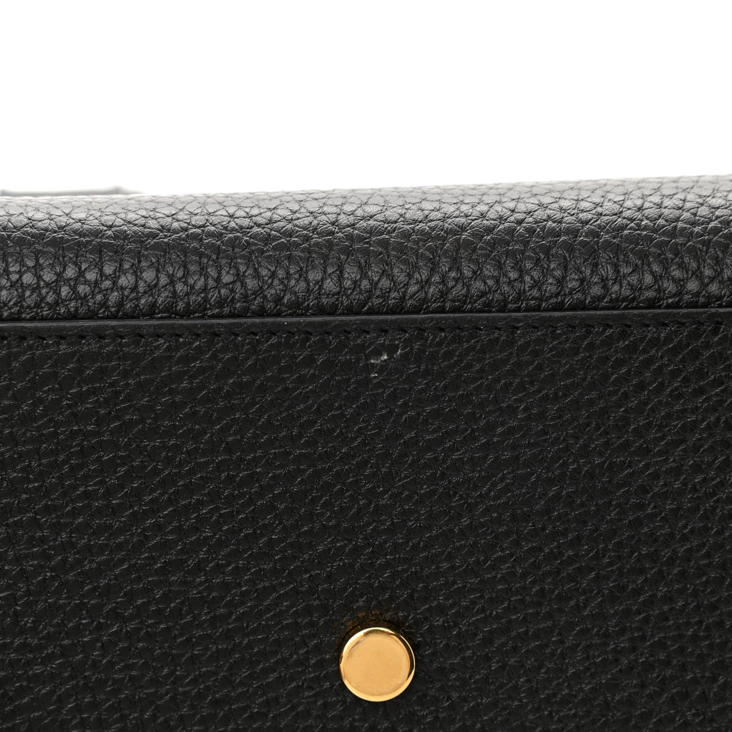 Grained Calfskin Small Sac De Jour Black