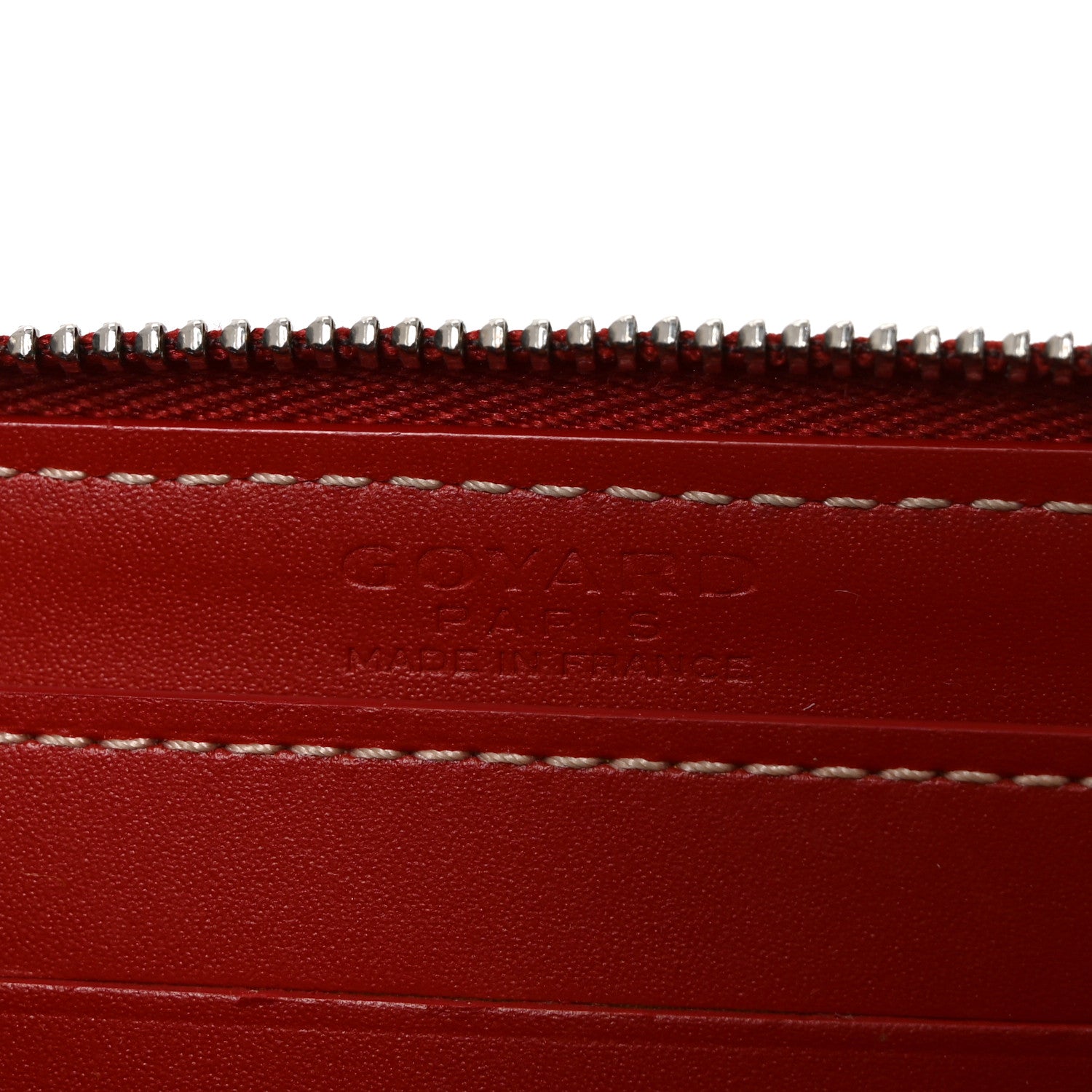 Goyard Goyardine Matignon PM Wallet Red 6 of 7