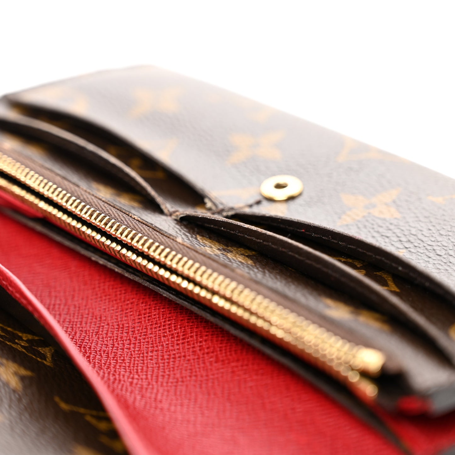 Monogram Emilie Wallet Rouge