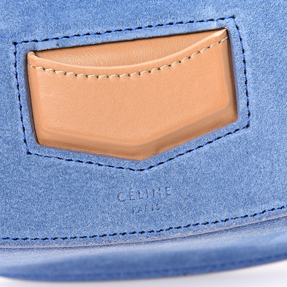Celine Suede Small Trotteur Porcelain 6 of 9