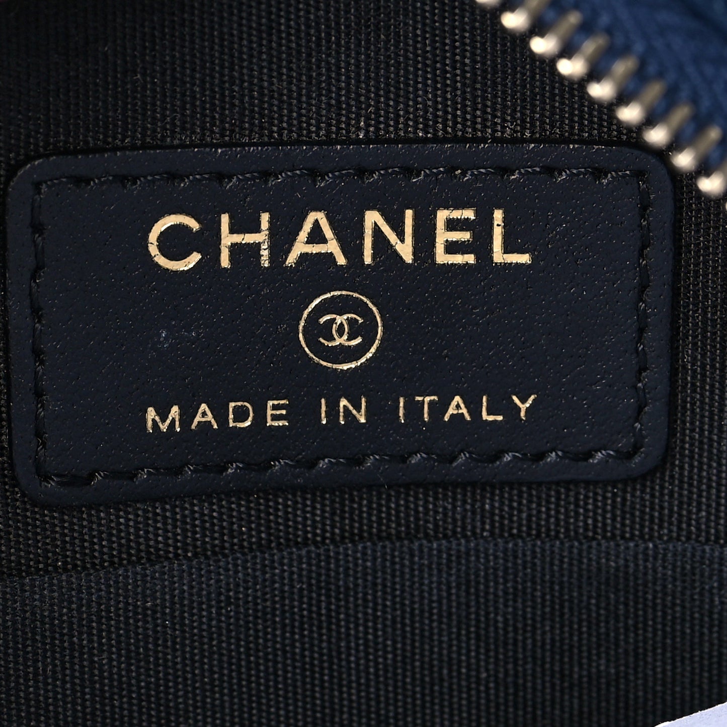Caviar Quilted Round Filigree Crossbody Navy Black