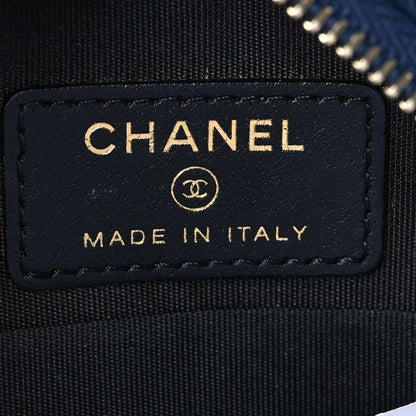 Chanel Caviar Quilted Round Filigree Crossbody Navy Black 6 of 11