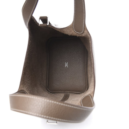 Hermes Taurillon Clemence Picotin Lock 18 PM Etoupe 6 of 12