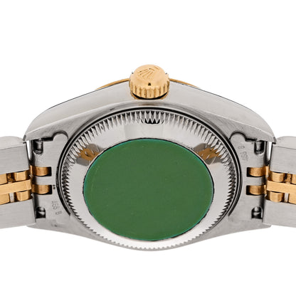 Rolex Stainless Steel 18K Yellow Gold Diamond 26mm Oyster Perpetual Datejust Watch Champagne 79173 4 of 4