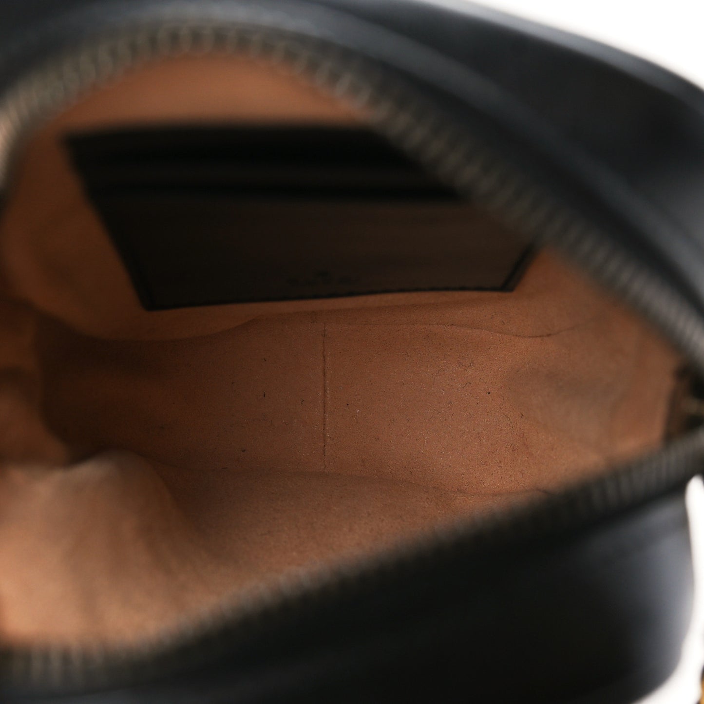 Calfskin Matelasse Mini GG Marmont Crossbody Bag Black