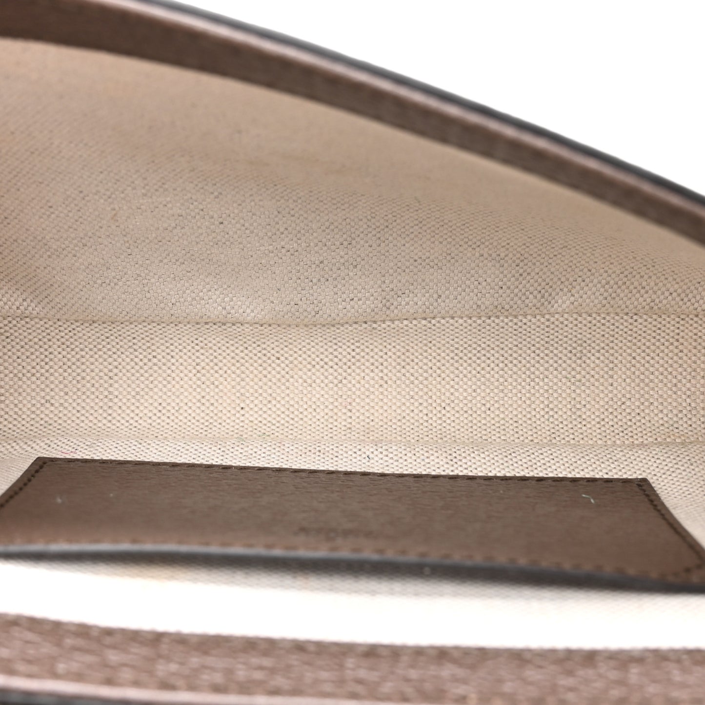 GG Supreme Monogram Textured Dollar Calfskin Web Mini Ophidia Envelope Shoulder Bag Beige Ebony