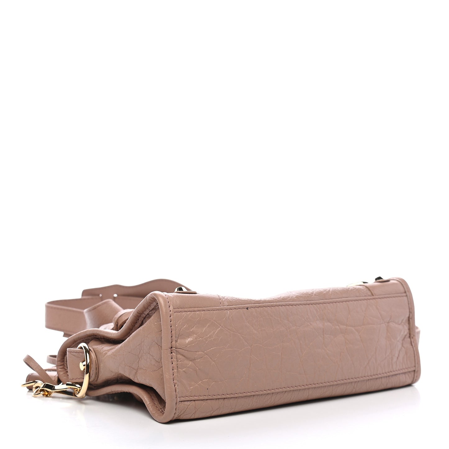 Agneau Classic Gold Hardware Mini City Rose Des Sables