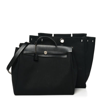 Hermes Toile Vache Calfskin Herbag 39 MM Black 2 of 14