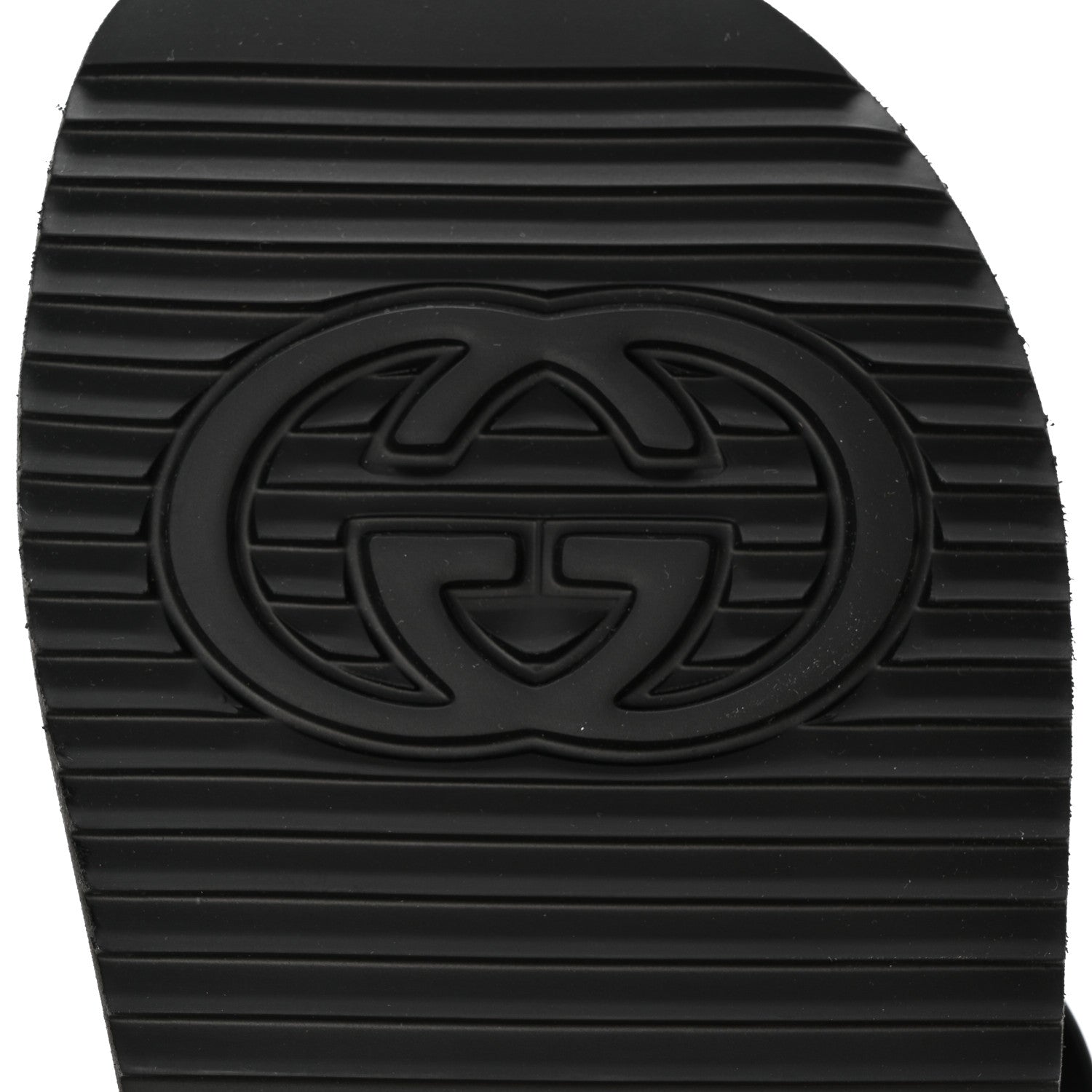 Gucci Rubber Mini Double G Womens Isla Dad Sandals 35 Black 9 of 11
