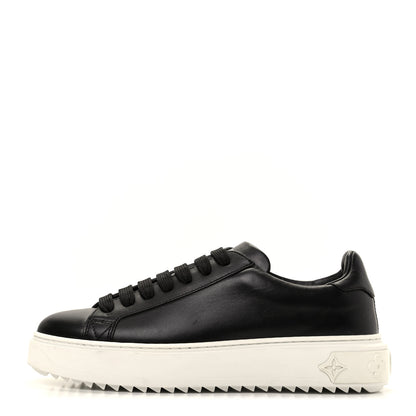 Louis Vuitton Calfskin Time Out Sneakers 37 Black 1 of 8