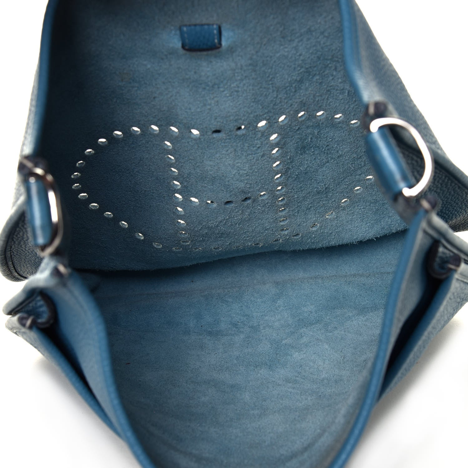 Hermes Taurillon Clemence Evelyne III GM Blue Jean 9 of 20
