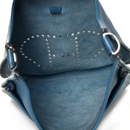 Hermes Taurillon Clemence Evelyne III GM Blue Jean 9 of 20