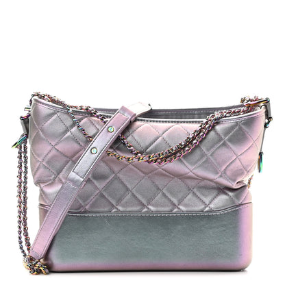 Chanel Iridescent Lambskin Calfskin Quilted Medium Gabrielle Hobo Light Purple 1 of 10