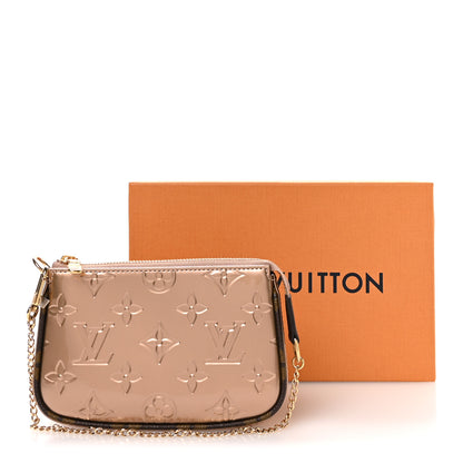 Louis Vuitton Metallic Vernis Mini Pochette Accessories Rose Gold 7 of 7