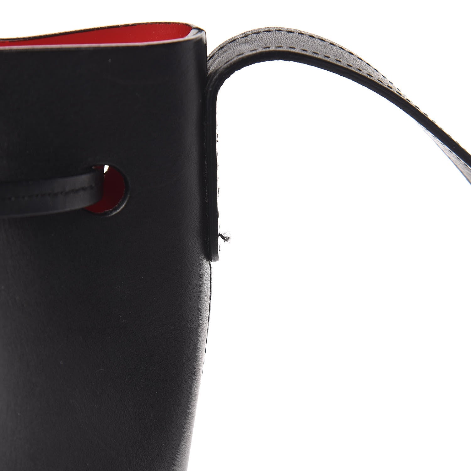 Mansur Gavriel Vegetable Tanned Calfskin Mini Bucket Bag Black Flamma 13 of 21