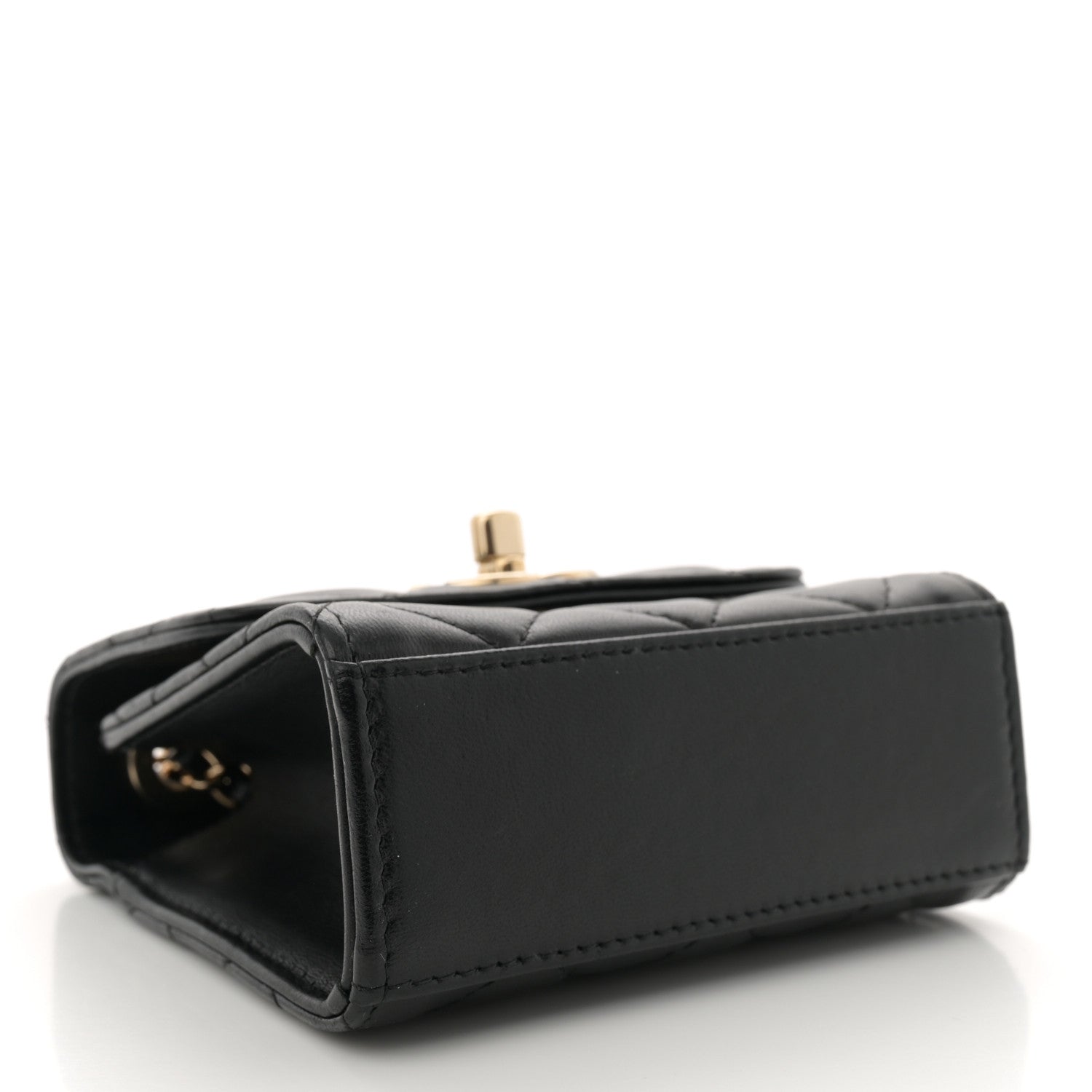 Chanel Lambskin Quilted Mini Trendy CC Chain Wallet Black 4 of 11