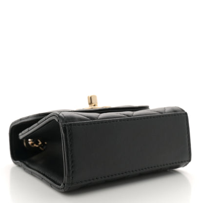 Chanel Lambskin Quilted Mini Trendy CC Chain Wallet Black 4 of 11