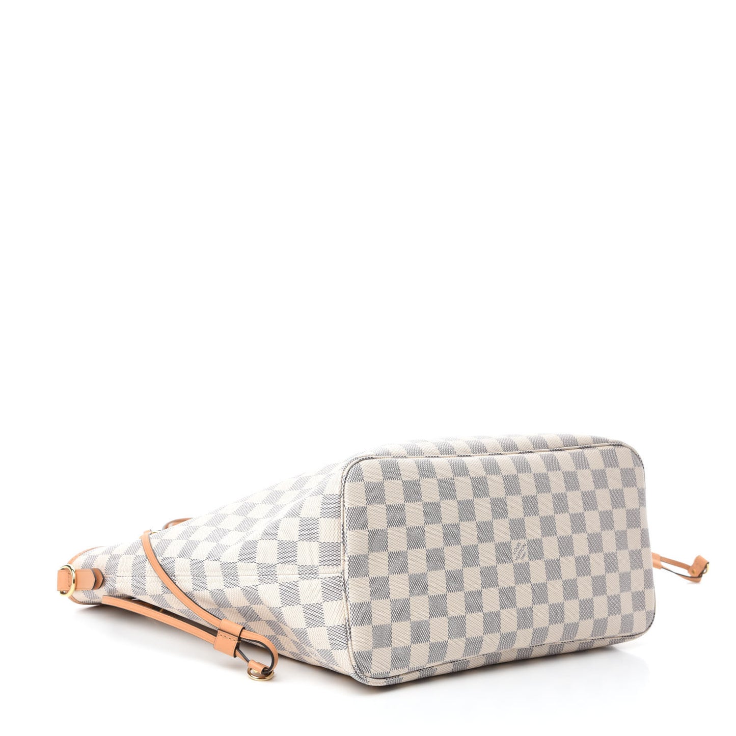 Damier Azur Braided Neverfull MM Orange