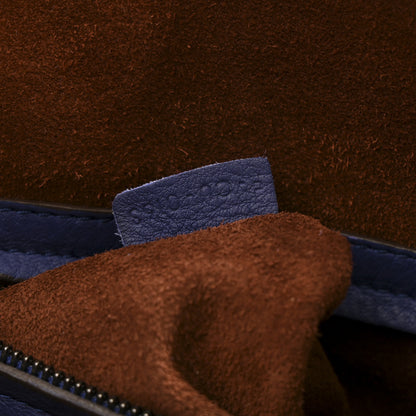 Celine Grained Calfskin Medium Phantom Luggage Indigo 6 of 14