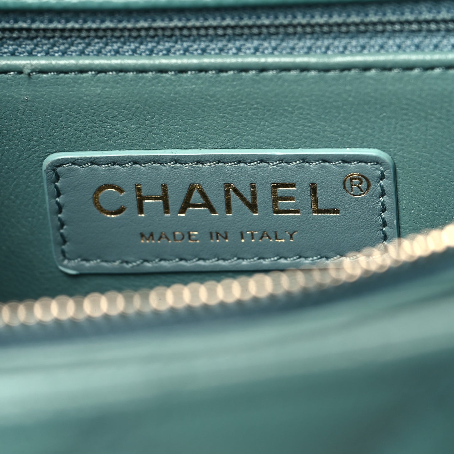 Caviar Quilted Small Coco Handle Flap Green
