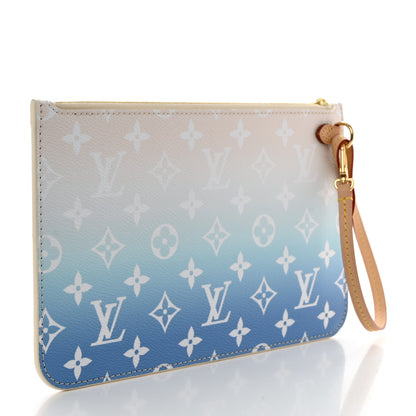 Louis Vuitton Monogram By The Pool Neverfull MM Pochette Blue 3 of 6