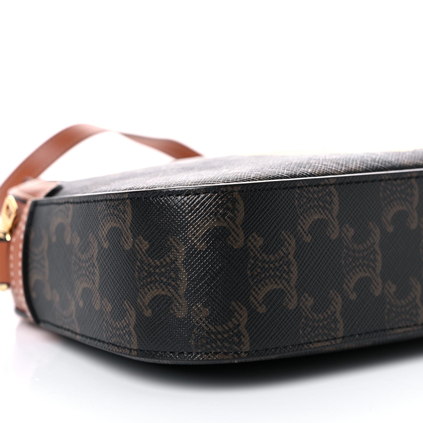 Triomphe Canvas Paris Small Camera Bag Tan