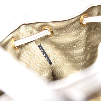 Prada Jacquard Logo Mini Bucket Crossbody Bag Corda Talco 9 of 10